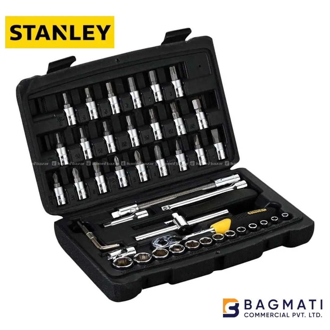Stanley  Socket 1/4 Inch Sqdr 46 pcs Set 3
