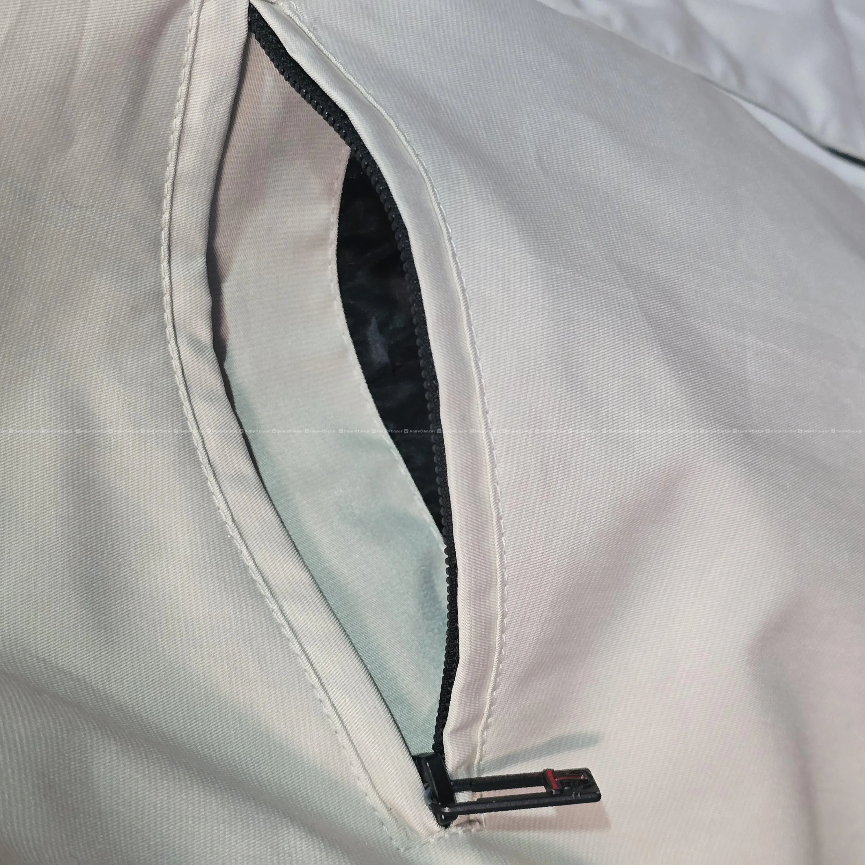 Mens Thrift cream suede leather collar Bomber Jack 6