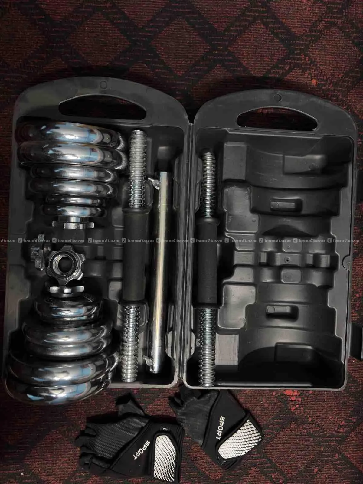 20kg Chrome Dumbell Set 3