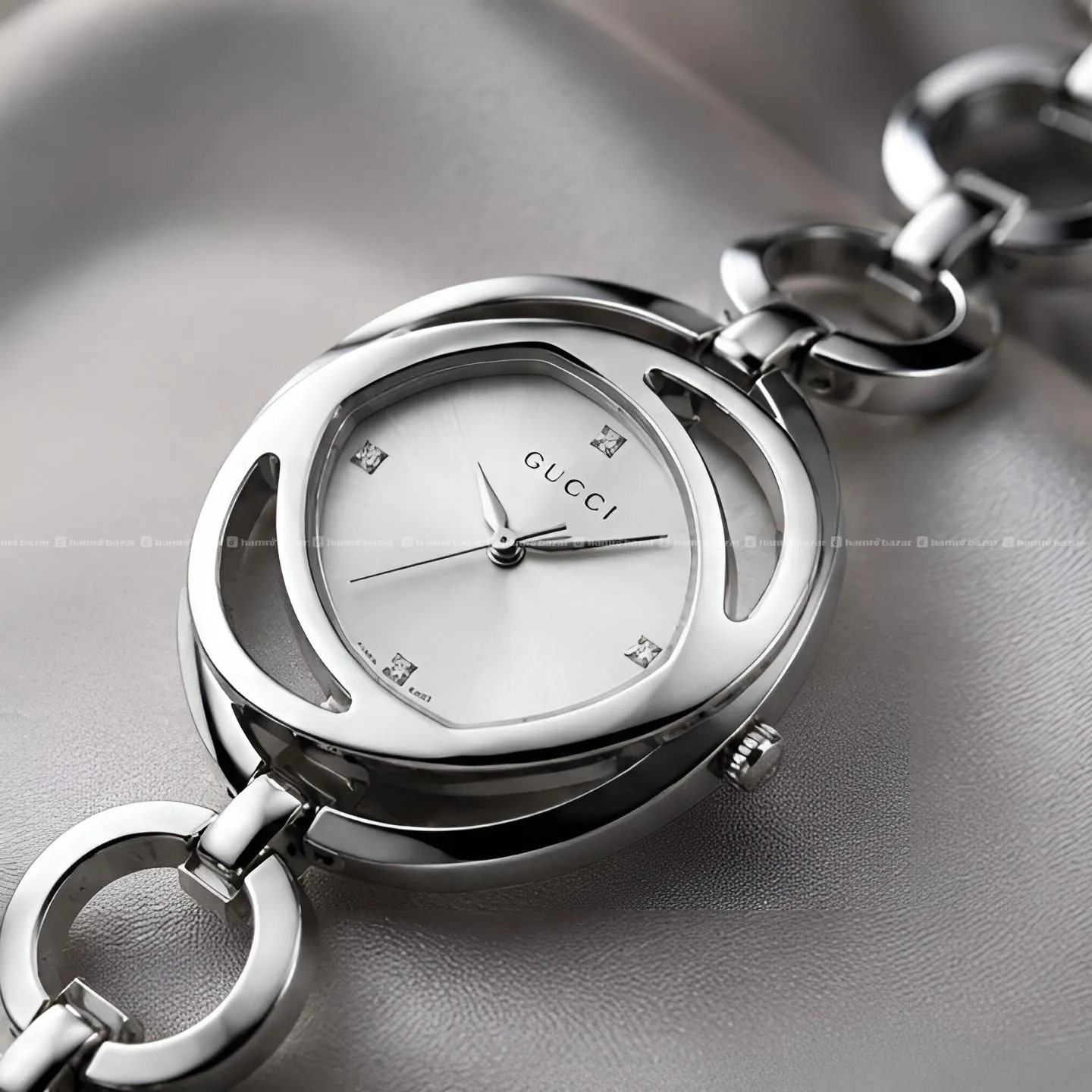 Gucci Silver-Tone Women's Bracelet Watch 4