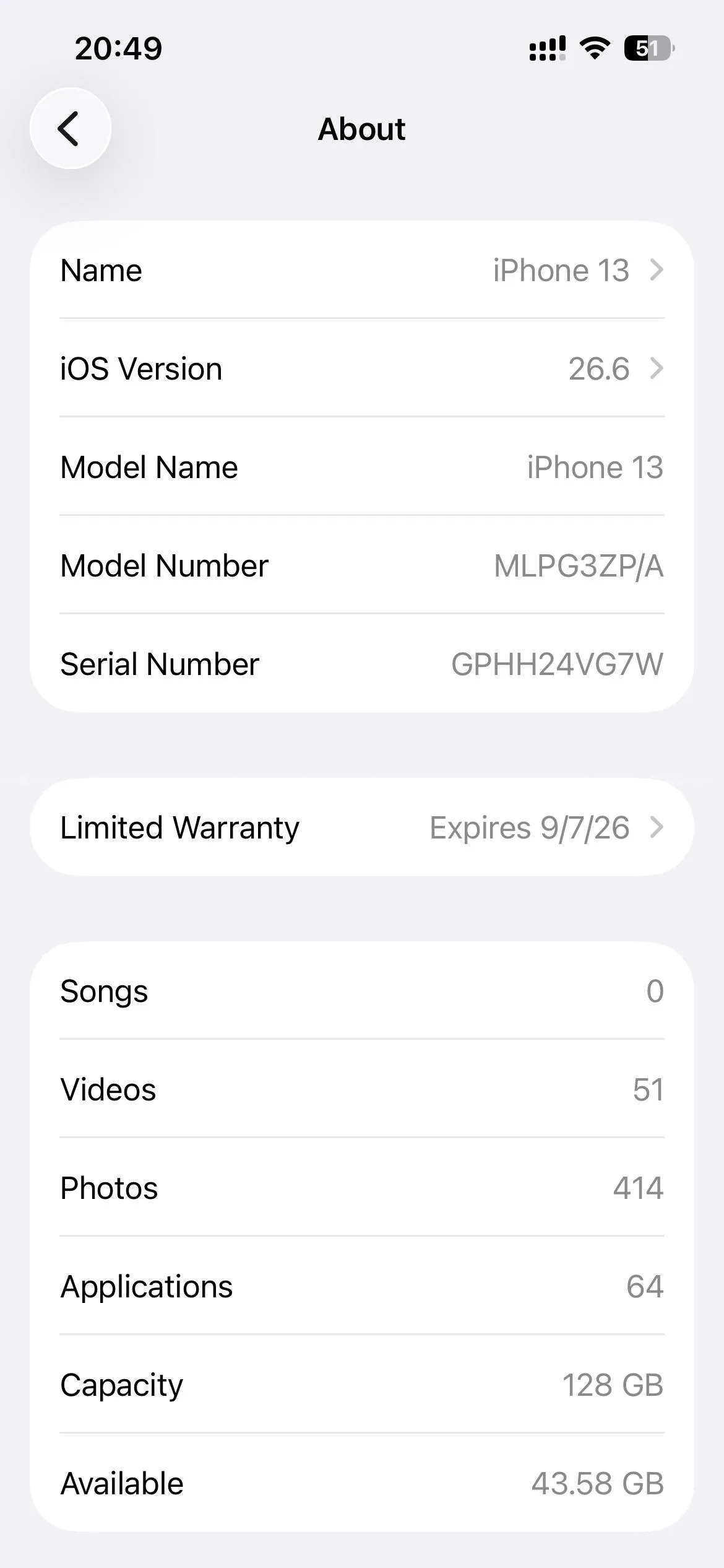 Iphone 13 128 GB 2