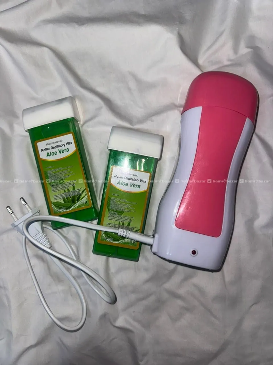 Roll-on Depilatory wax + 2 FREE Aloe Wax Cartiage 2