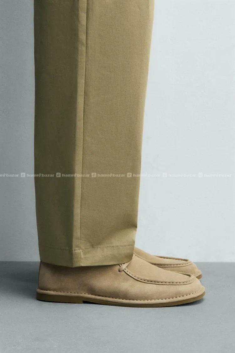 zara leather shoe with a gun sole 7