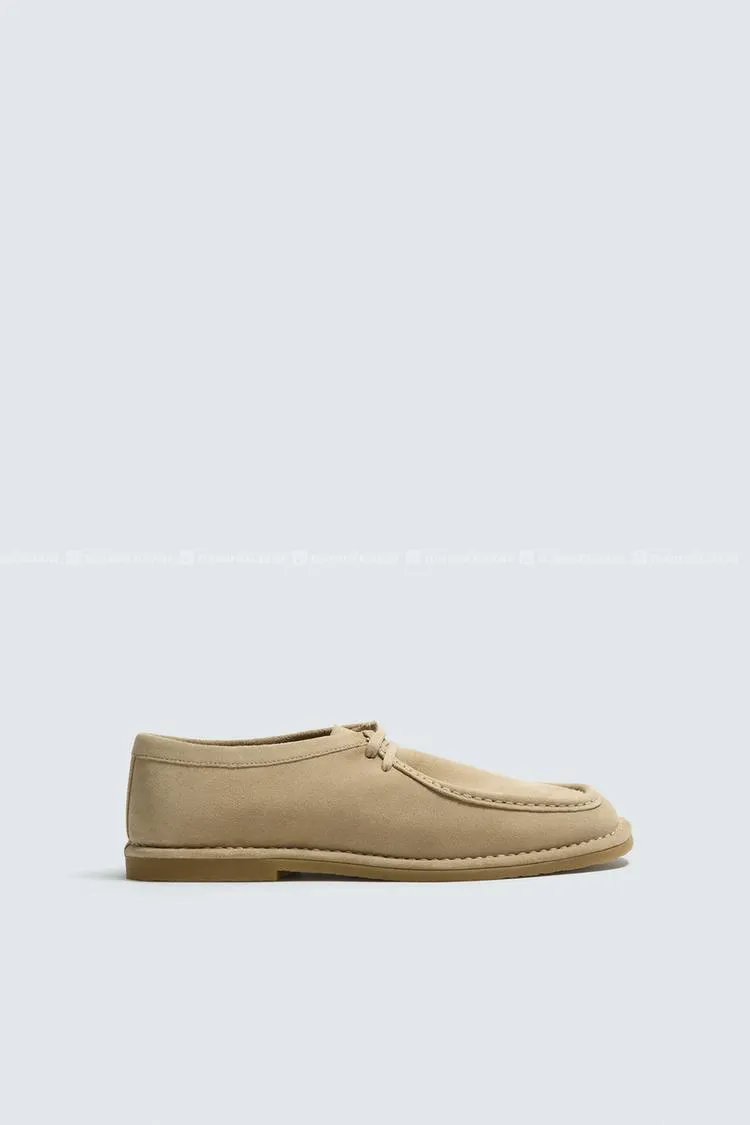 zara leather shoe with a gun sole 2