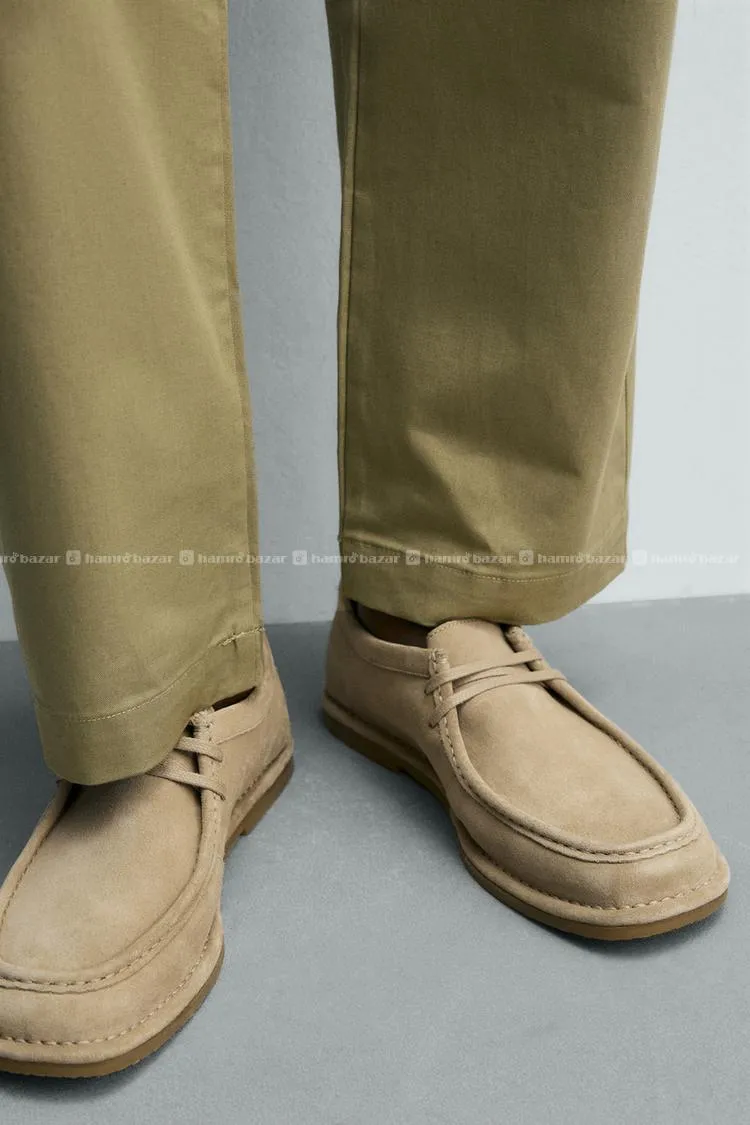 zara leather shoe with a gun sole 5