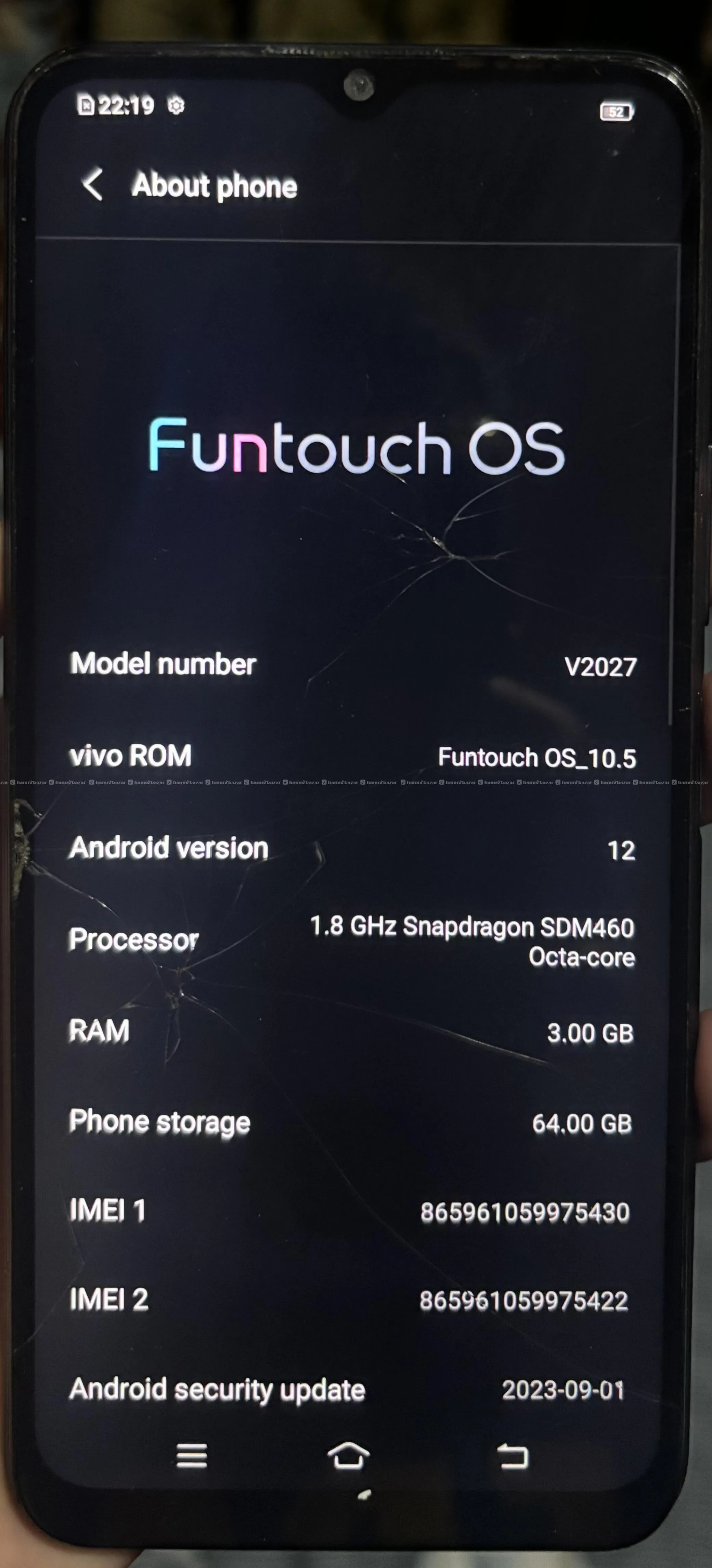 Vivo Y20 mobile phone with RAM:3GB & storage 64g 2