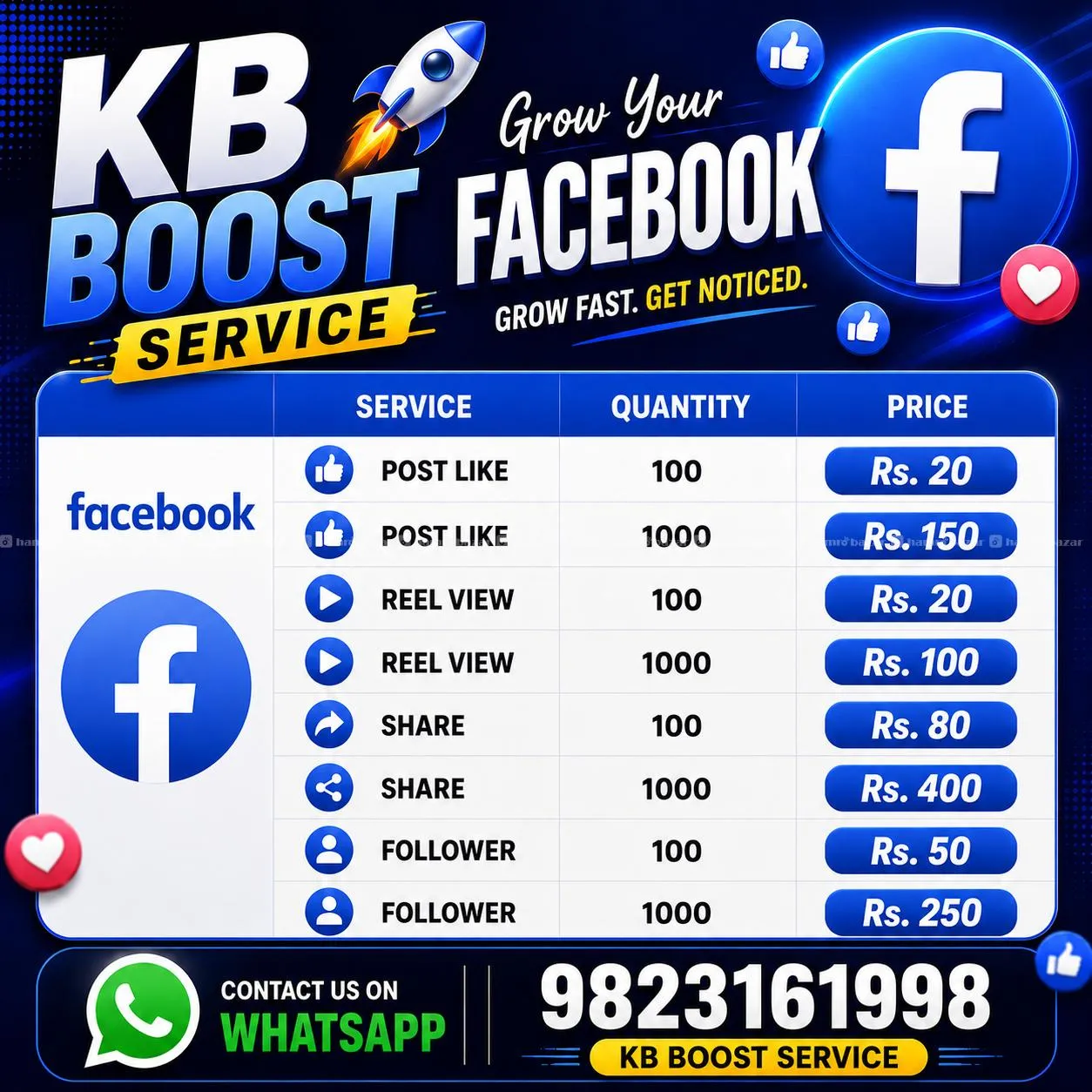 Facebook, Instagram, Tiktok boost - follow like vi 3