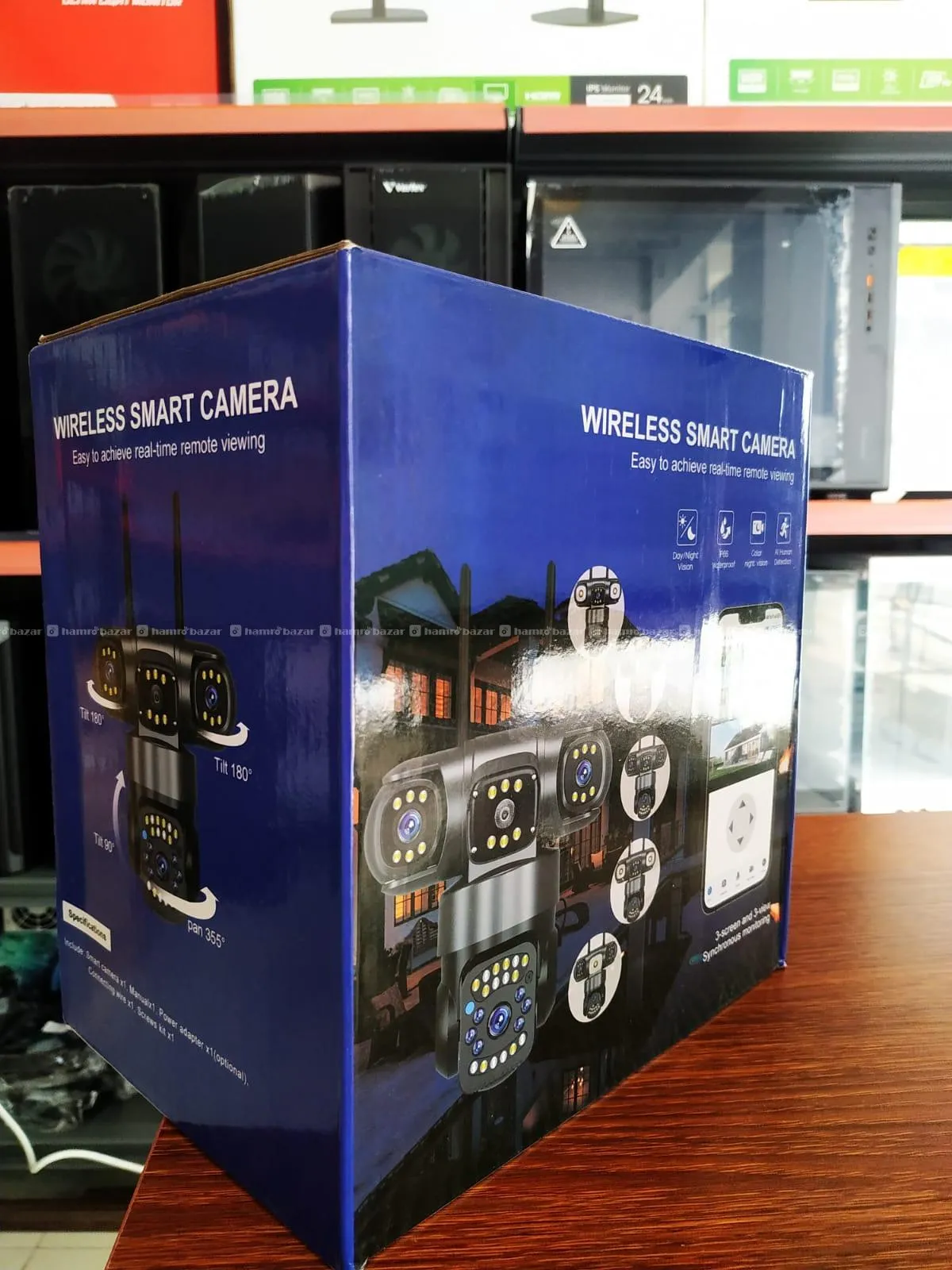 TRIPLE LENS 3-SCREEN WIRELESS SMART CCTV CAMERA 2