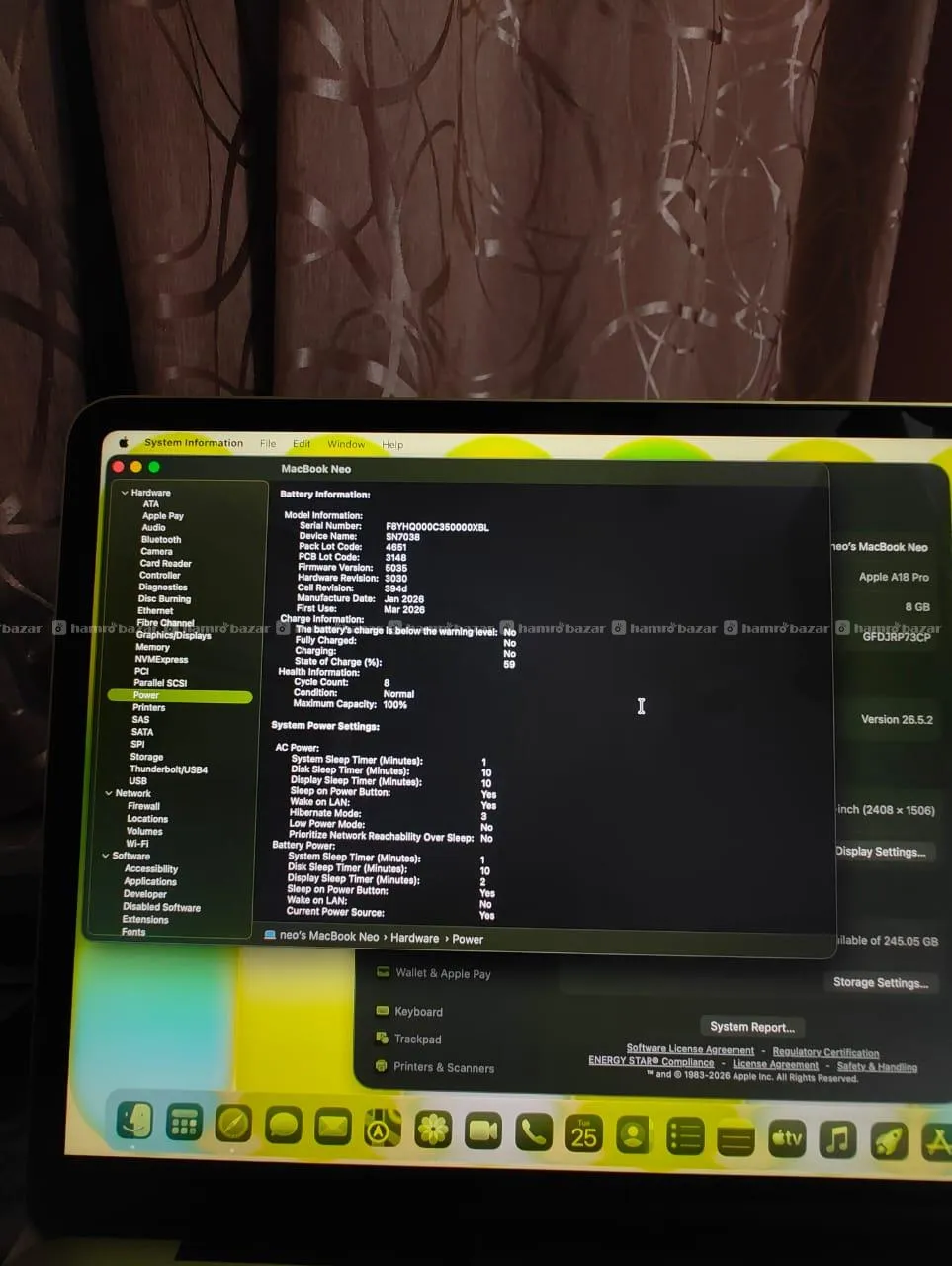 MacBook Neo | 8/256 | 100% bh | Citrus colour 3