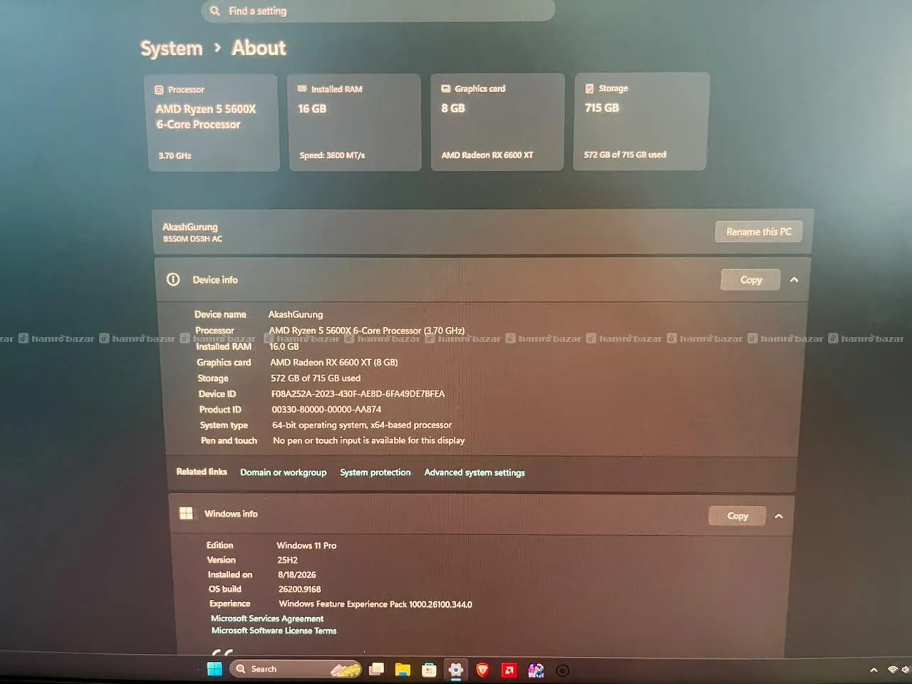16gb 3600 mhz Single Stick 3