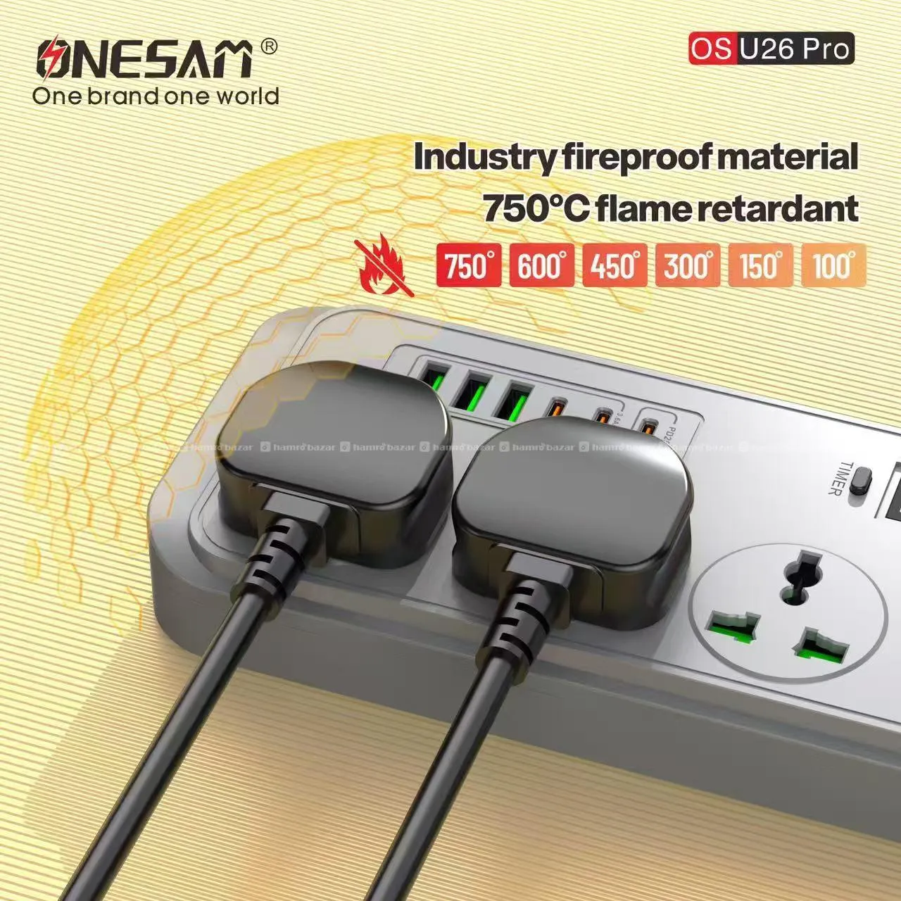 ONE SAM OS-U26 PRO MULTIPLUG With 24 Hour Timer 3