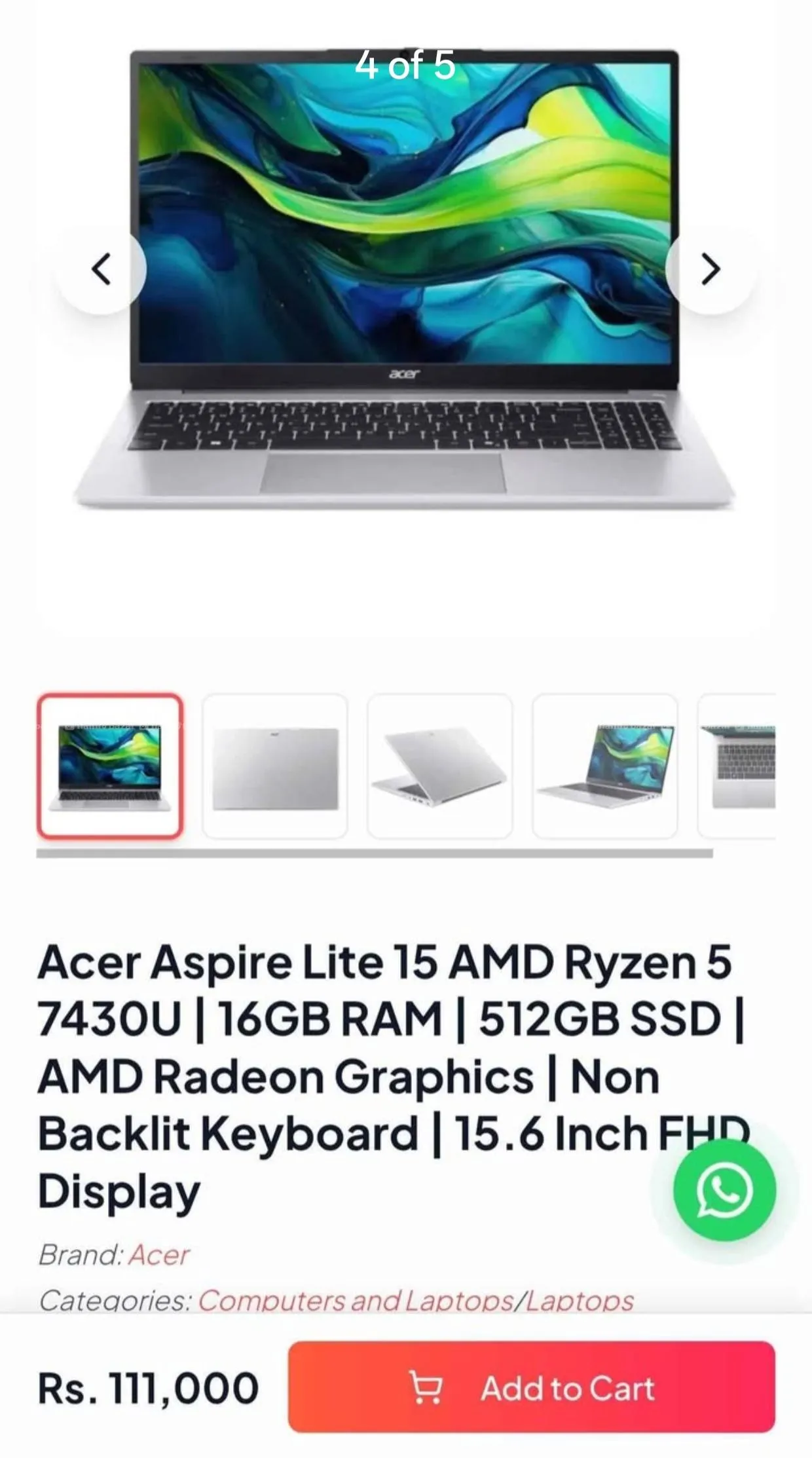 acer aspire lite 15 4