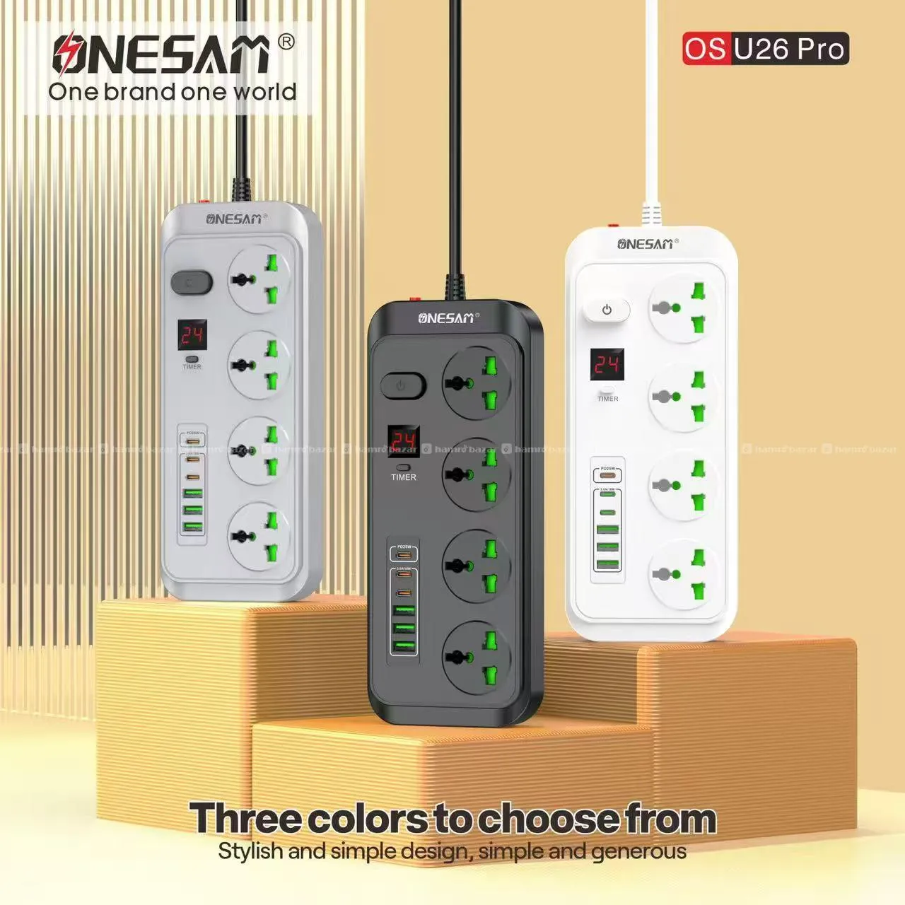 ONE SAM OS-U26 PRO MULTIPLUG With 24 Hour Timer 2