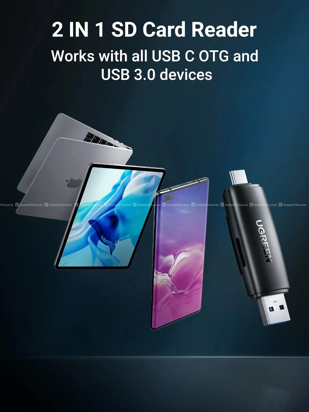 UGREEN 3.0 TF/SD Type-C & Usb Card Reader 3
