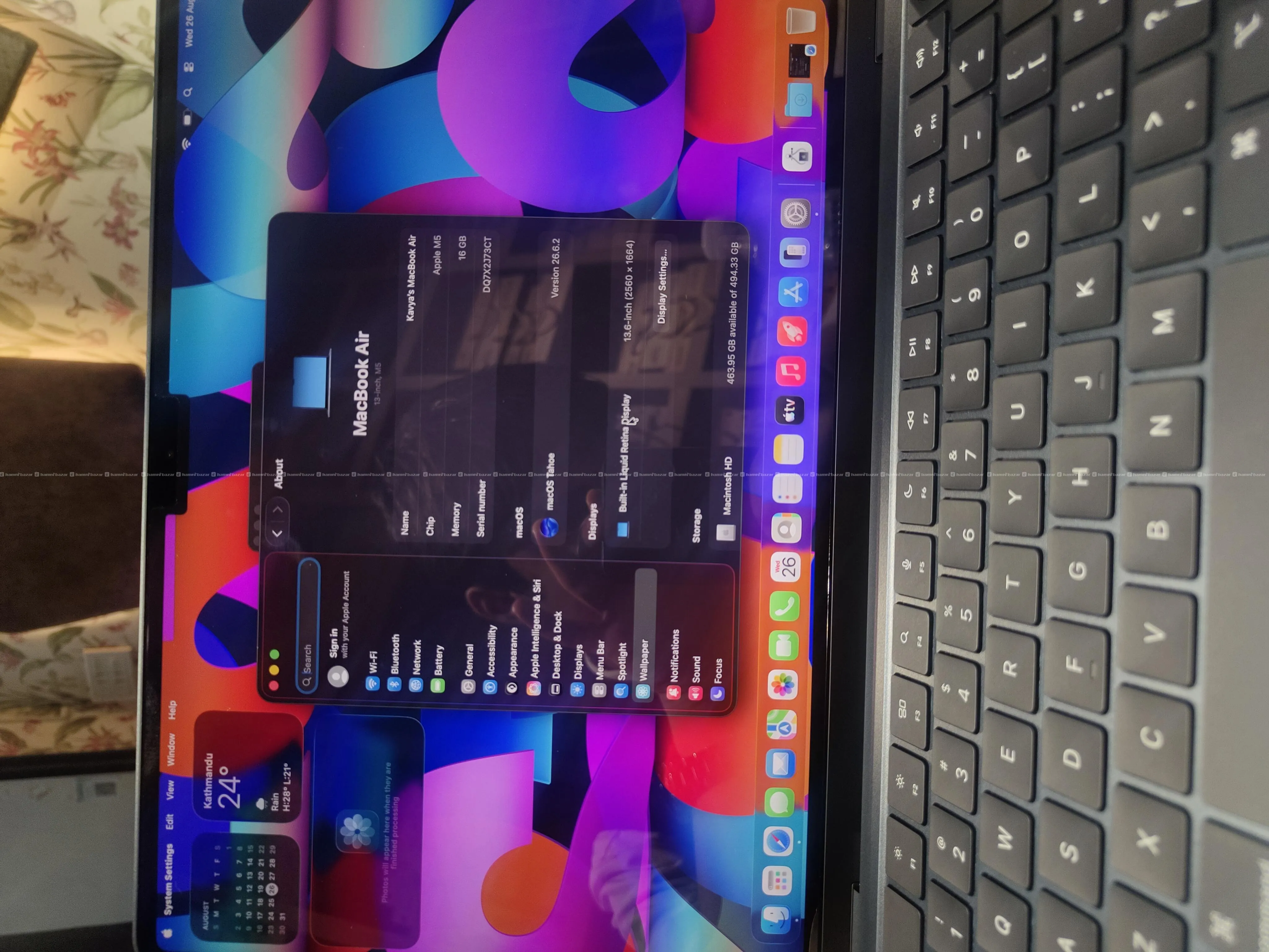 MacBook Air M5| 16/512 | 3 cycle counts only 6