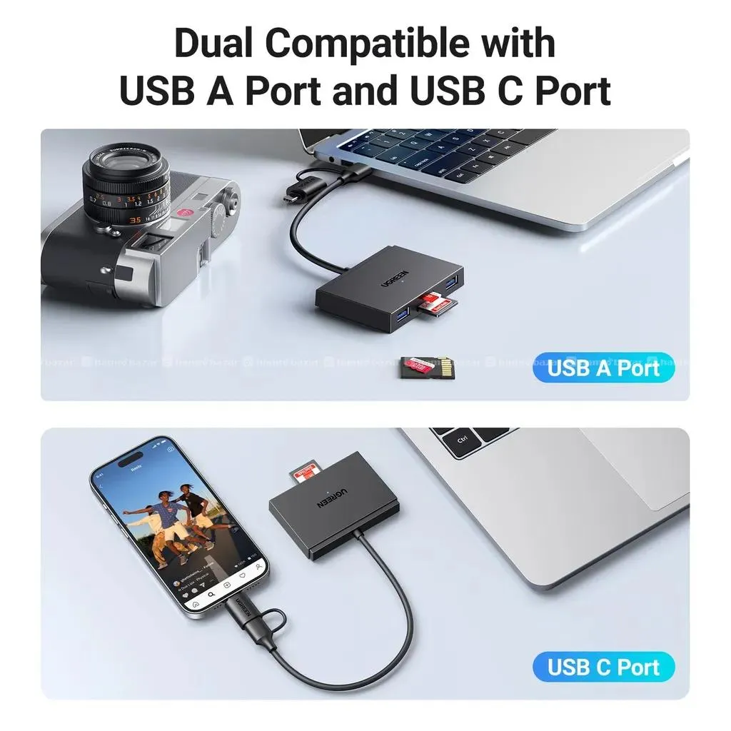 UGREEN 4 in 1 Card Reader CM 812 4