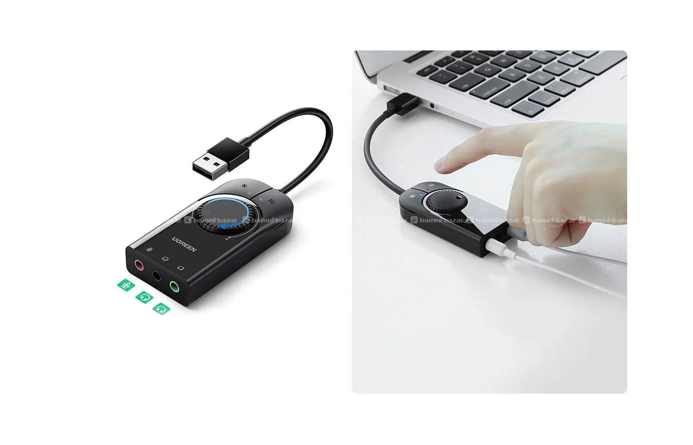 UGREEN USB 2.0 External Stereo Sound Adapter 2