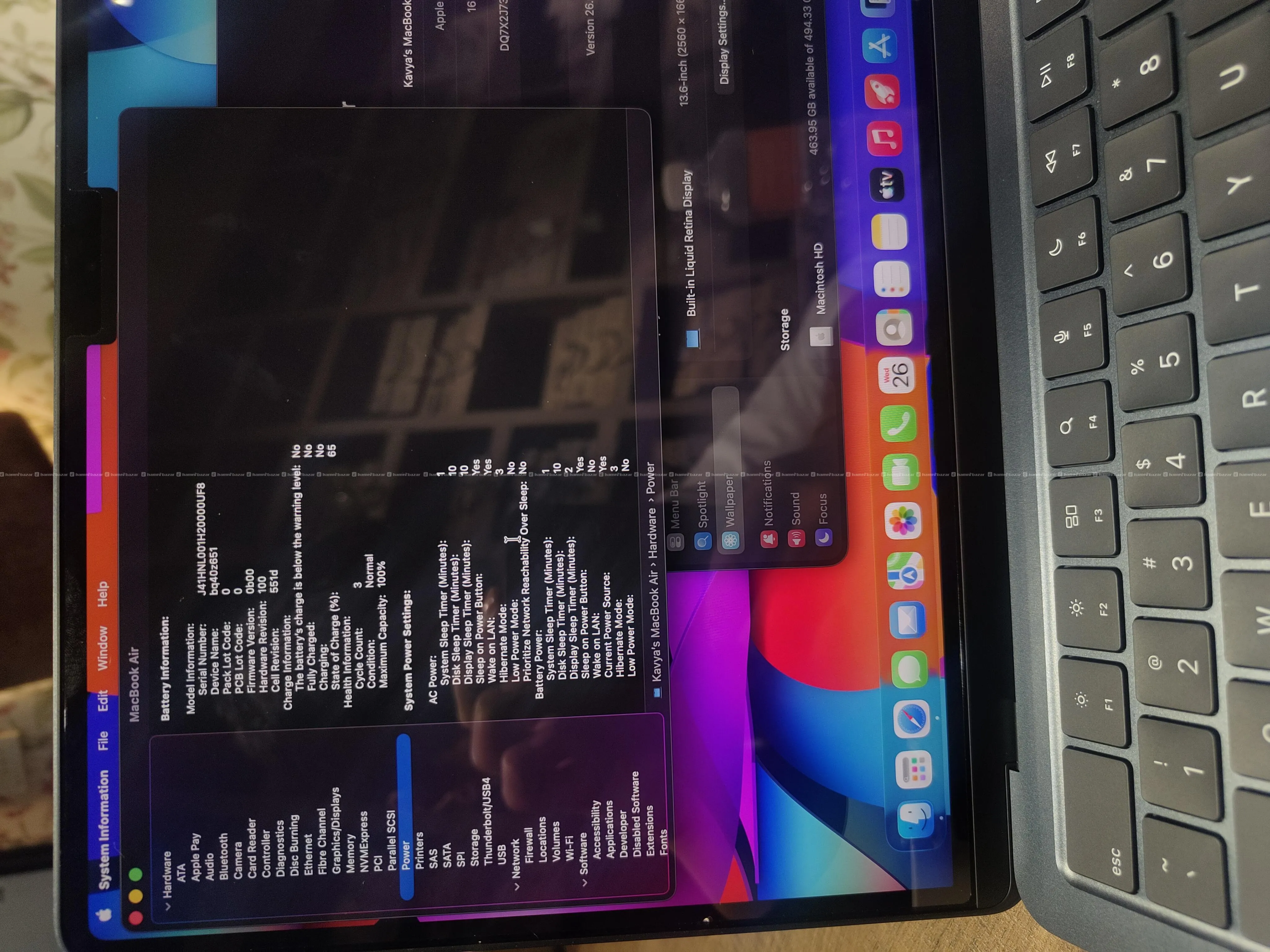 MacBook Air M5| 16/512 | 3 cycle counts only 4