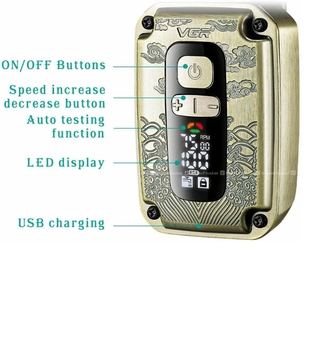 VGR V337 Wet & Dry Electric Shave With LED Display 4