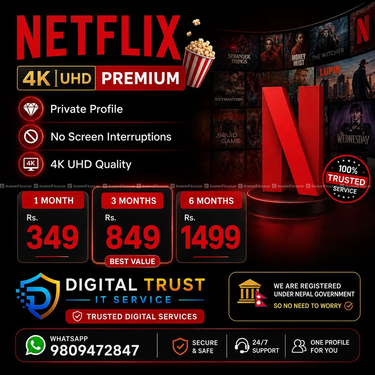 🔥 Netflix Premium 4K — Watch. Relax. Enjoy.