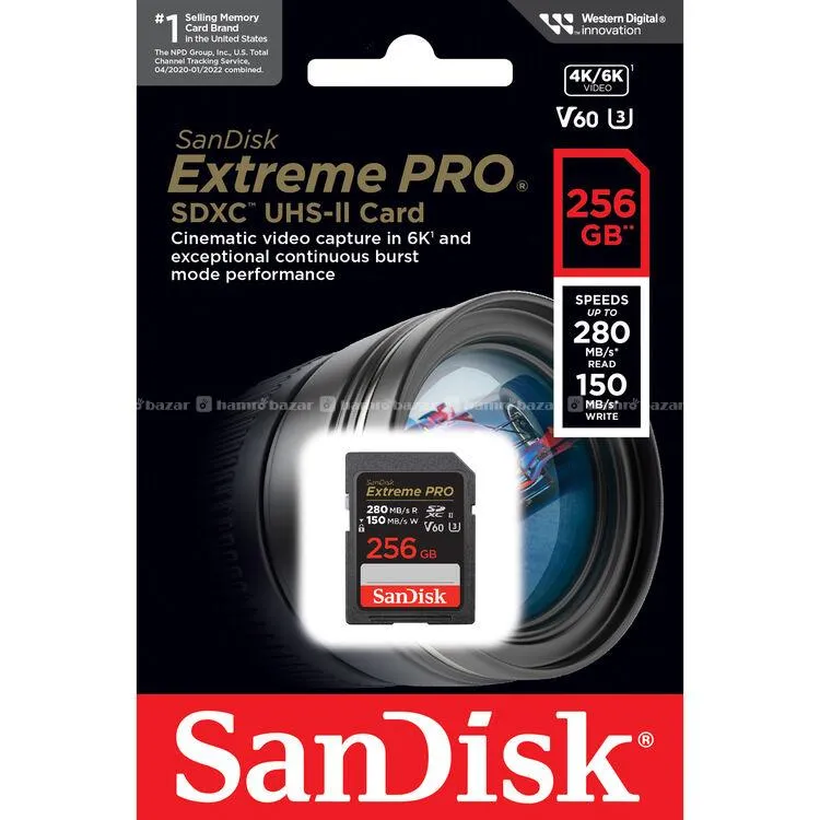 SanDisk 256GB Extreme PRO UHS-II SDXC Memory Card 2