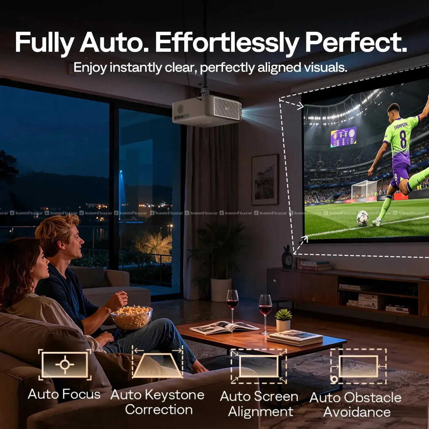 Aurzen EAZZE D1 MAX Google TV Smart Projector 3