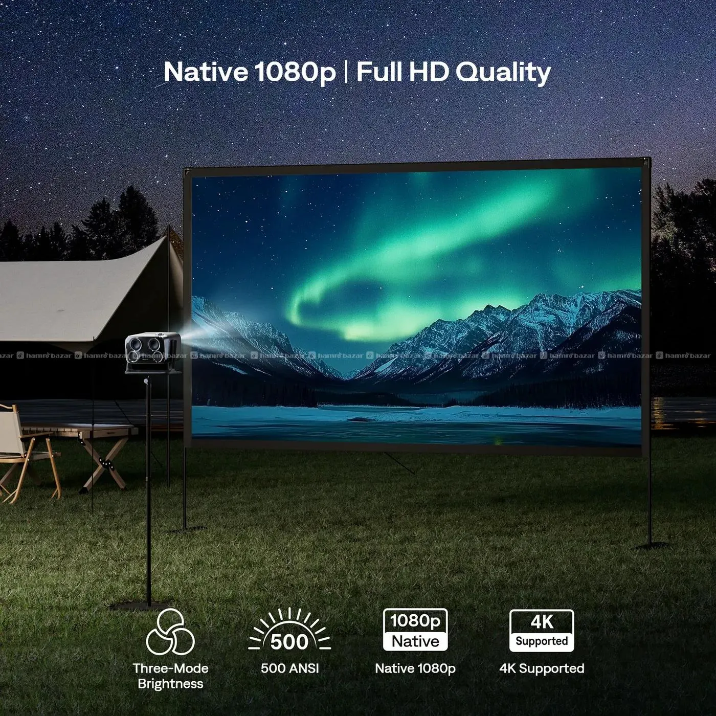 Aurzen BOOM mini Google TV Smart Projector 5