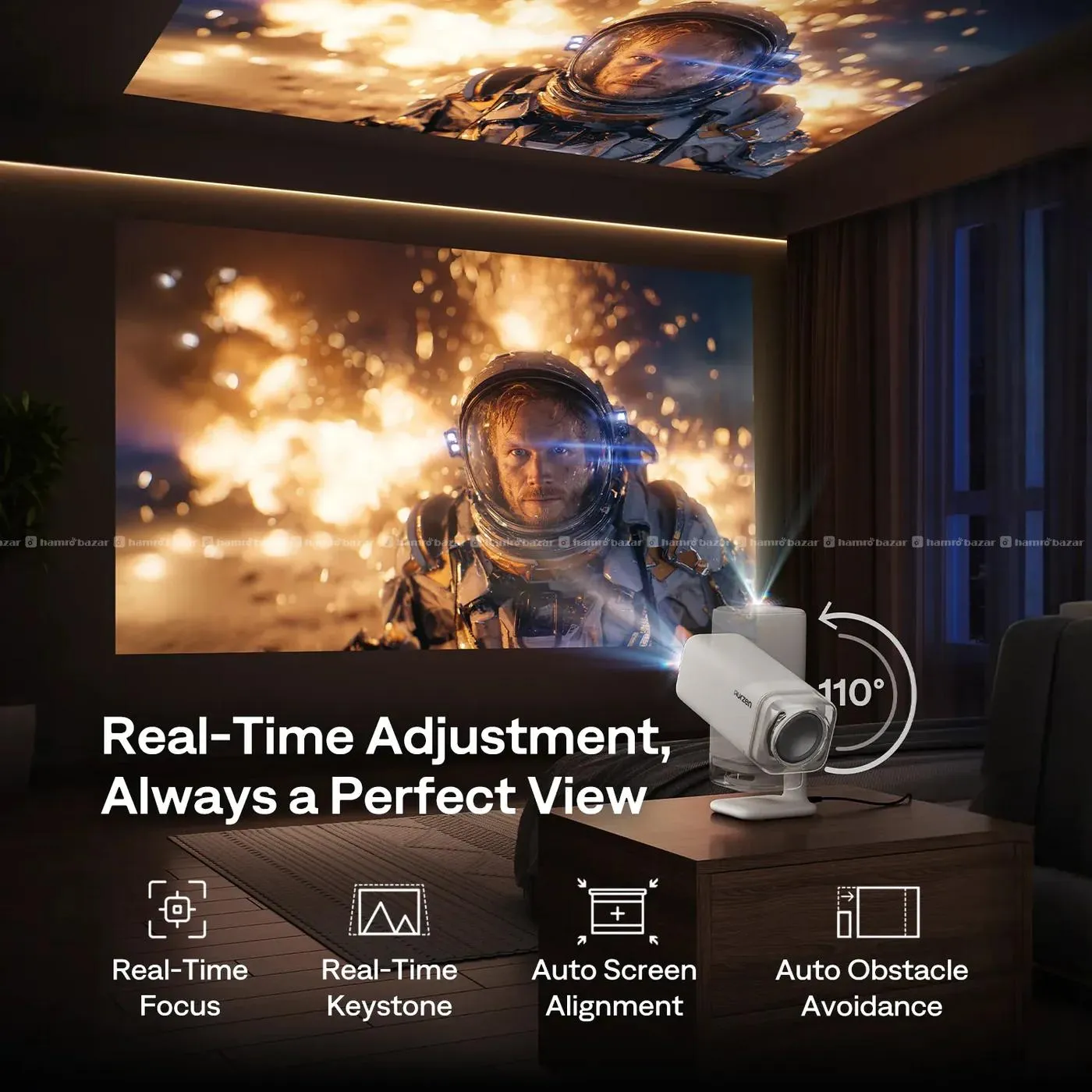 Aurzen BOOM Air Google TV Smart Projector 3