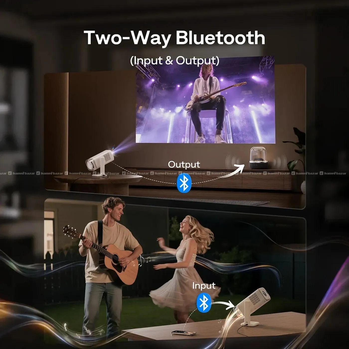 Aurzen BOOM Air Google TV Smart Projector 5