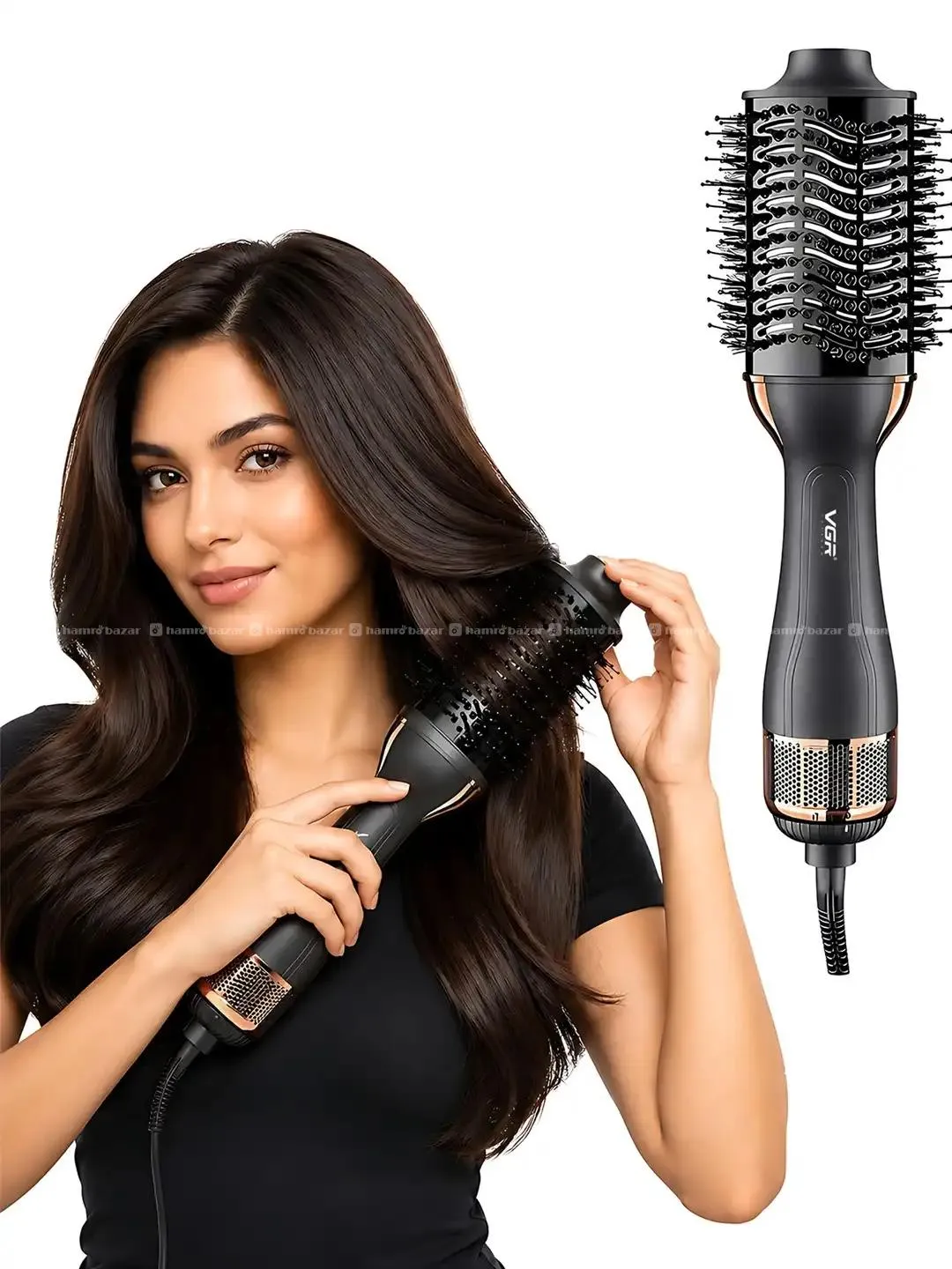 VGR V-492 Professional Hot Air Brush Straightener 3