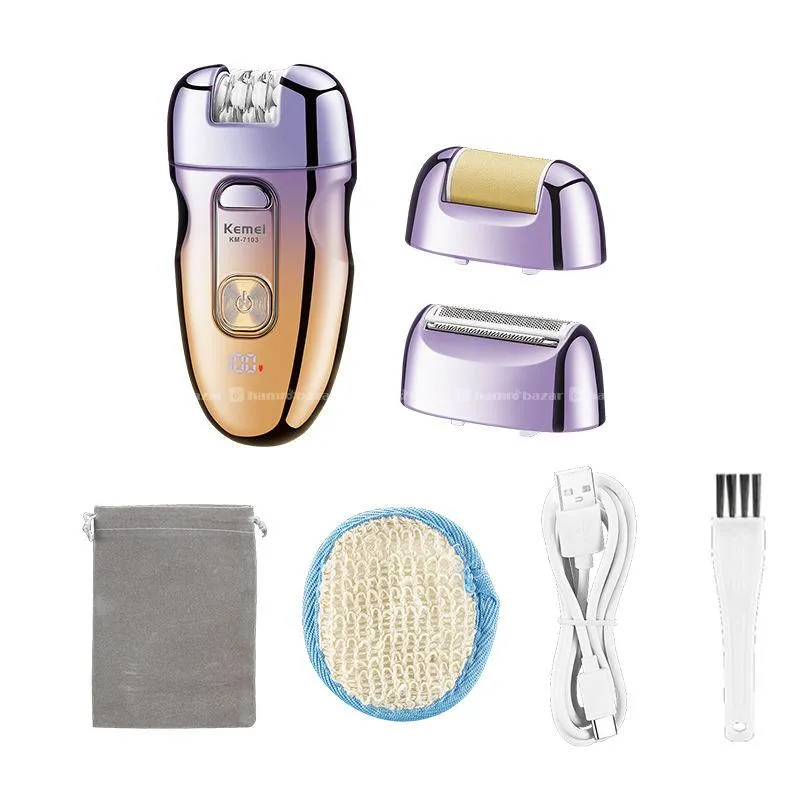 KEMEI KM-7103 3 in 1 Electric Hair Epilator 3