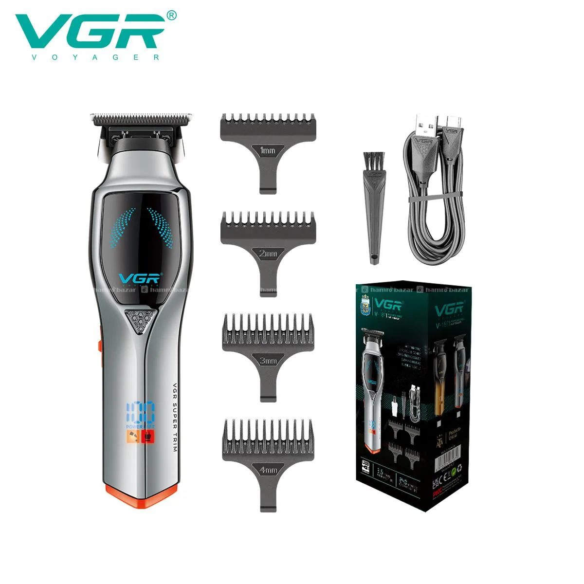 VGR 187 Professional USB Charging Hair Clipper 5
