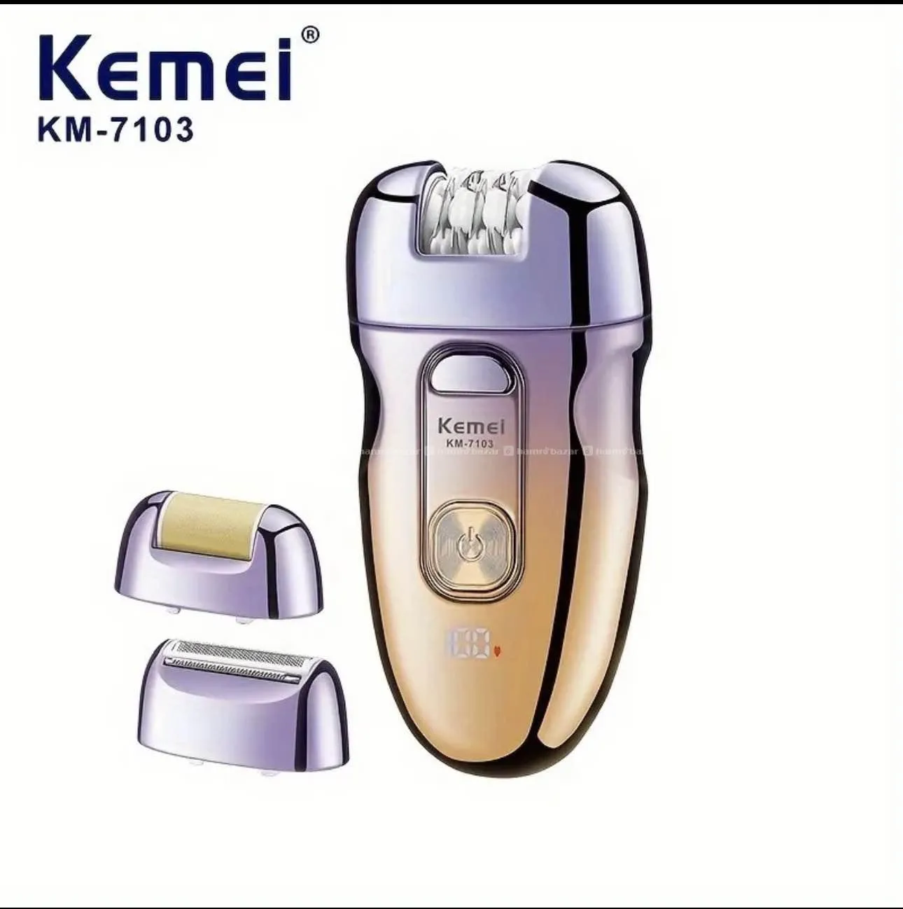 KEMEI KM-7103 3 in 1 Electric Hair Epilator 2