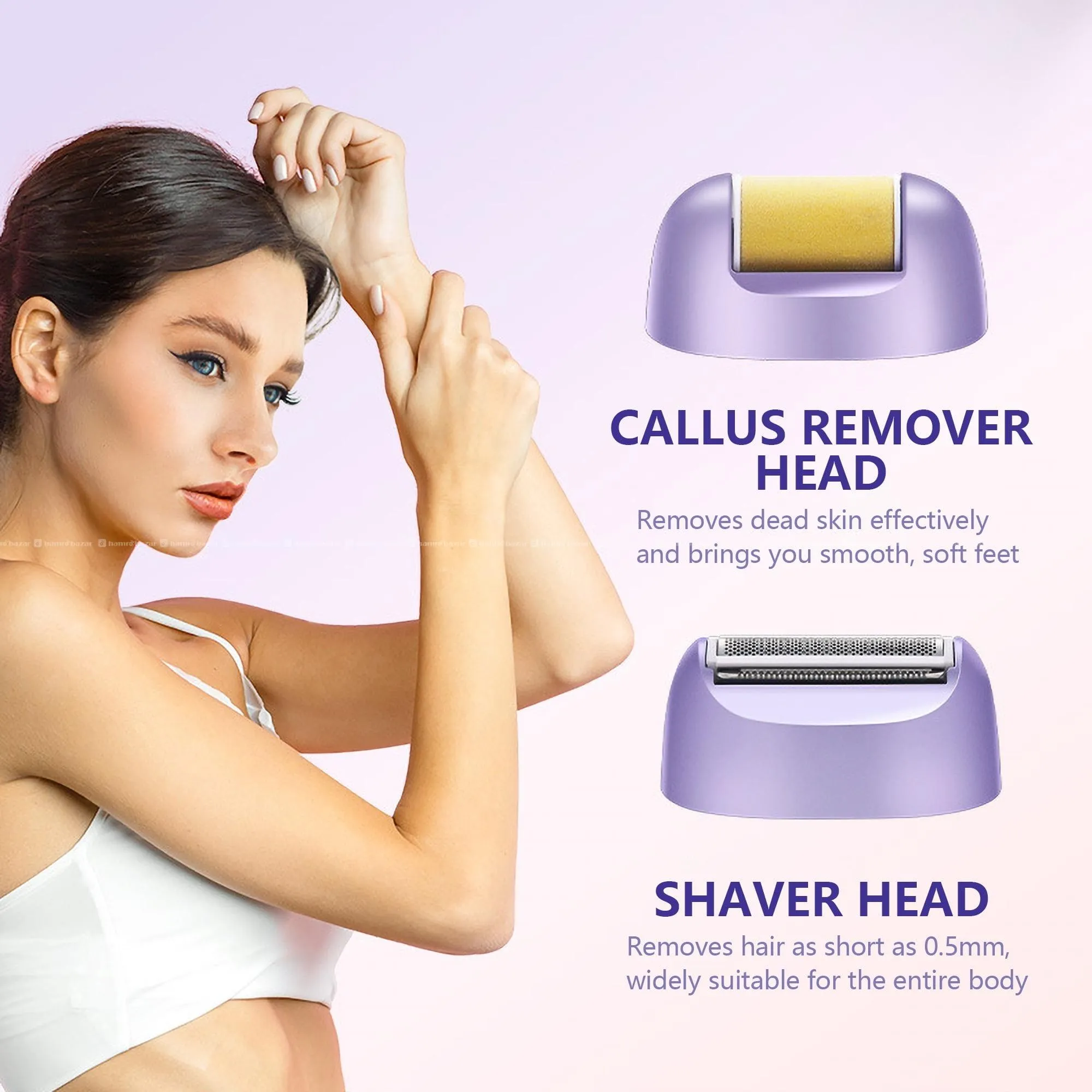 KEMEI KM-7103 3 in 1 Electric Hair Epilator 7