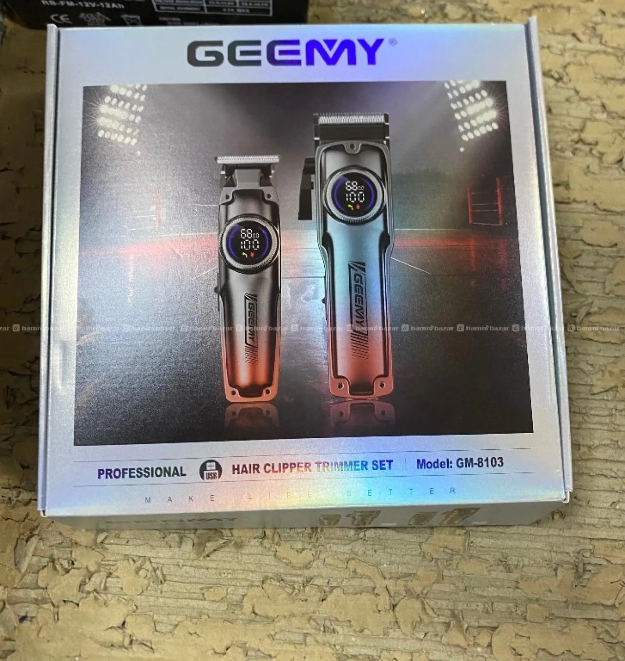 Geemy Gm-8103 Cordless Hair Clipper & Trimmer Set 2