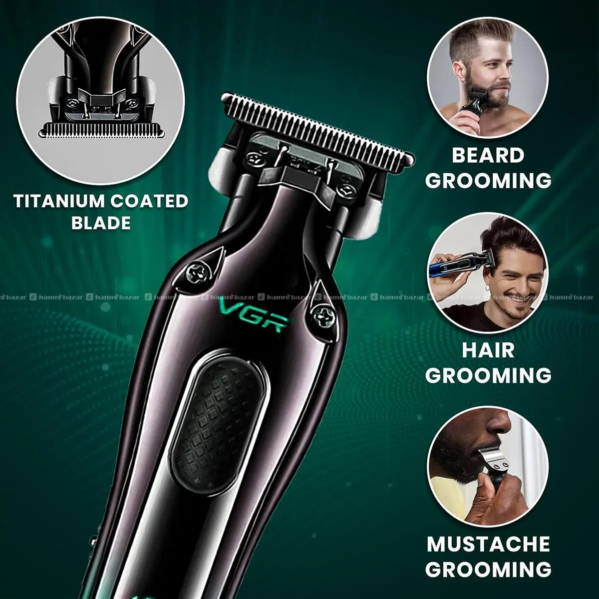 VGR V-998 Professional Cord Cordless Hair Trimmer 4