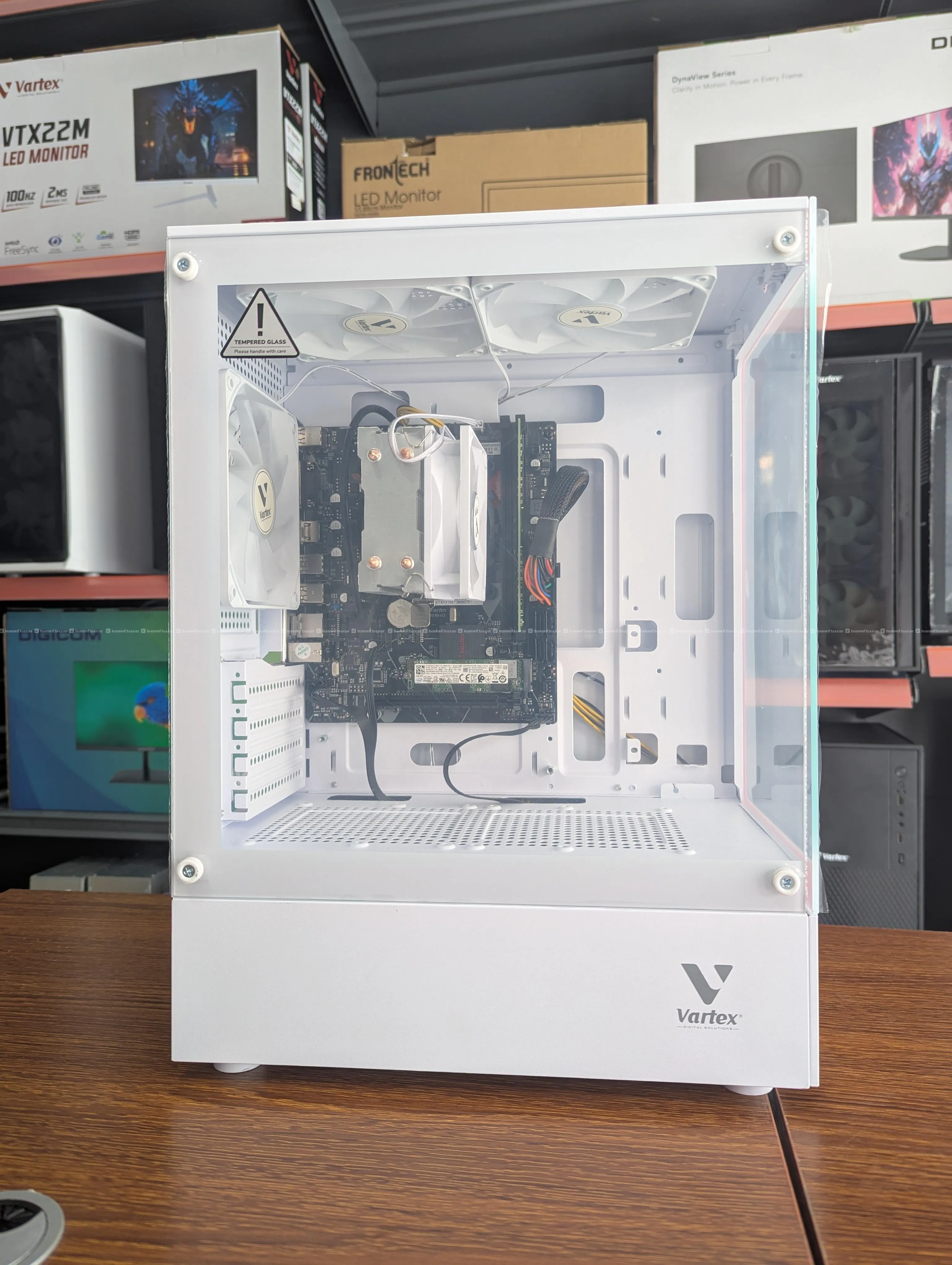Vartex White Gaming Case – 3 RGB Fans 4