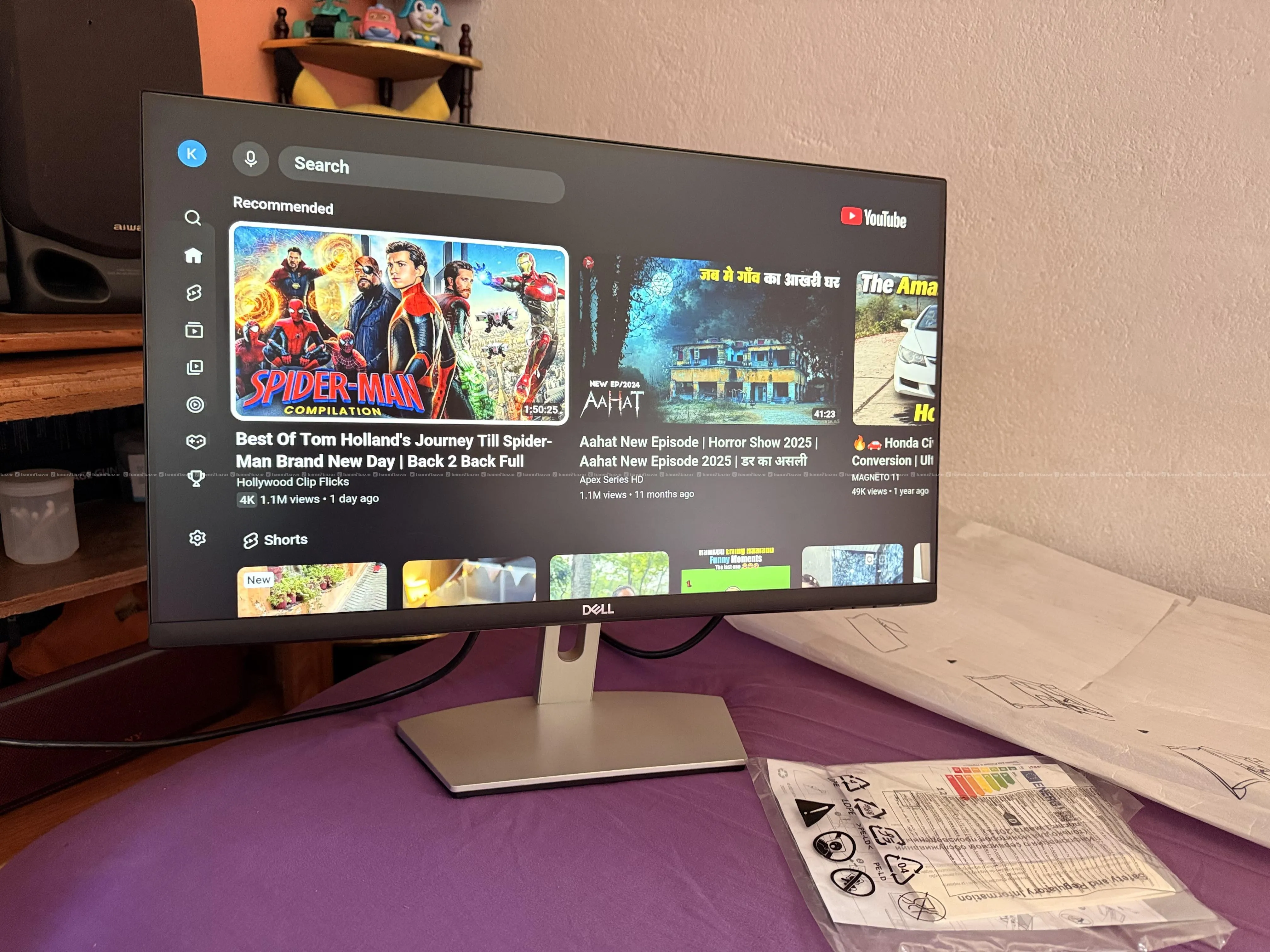 DELL ORIGINAL 24 INCH BOX PACK MONITOR BEZELESS 3