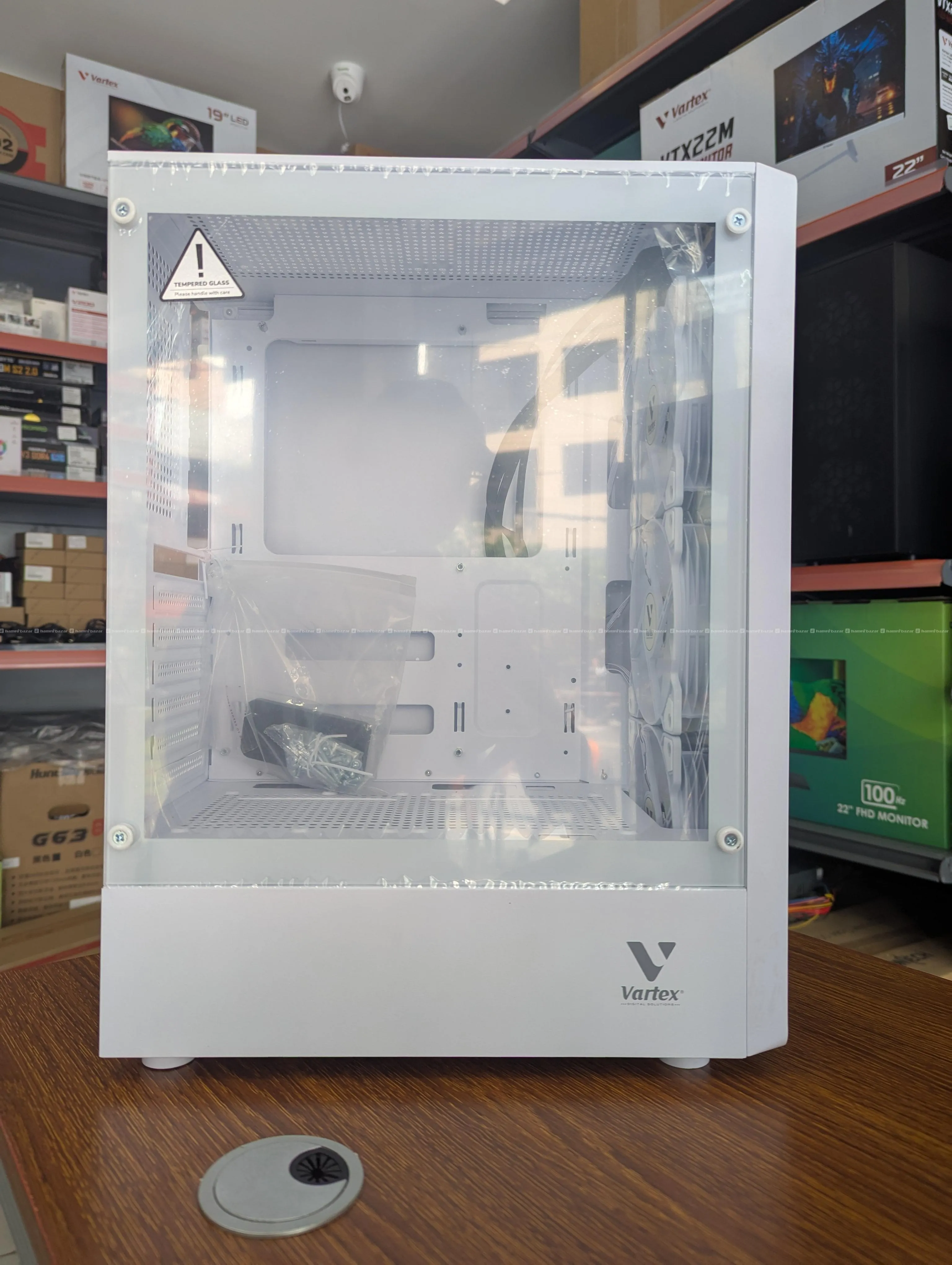 Vartex X1 White Gaming Case – 3 RGB Fans 5