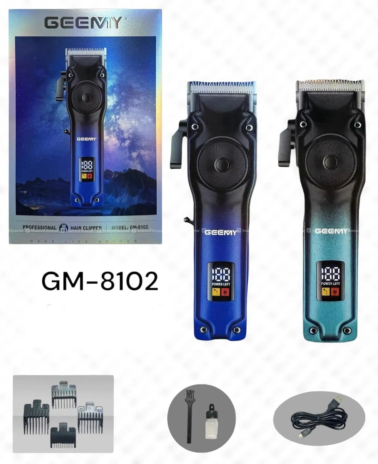 Geemy GM-8102 Professional Hair Clipper for Men 3