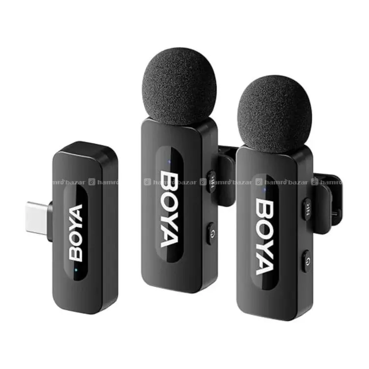 BOYA BY-V20 Wireless Microphone – 2TX+1RX 2
