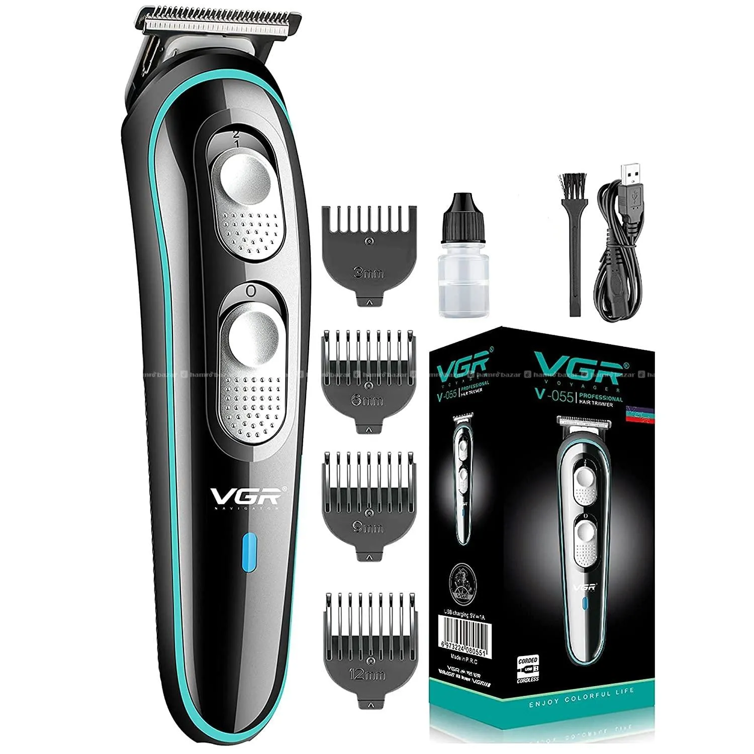 VGR V-055 Professional Hair Trimmer For Men 8