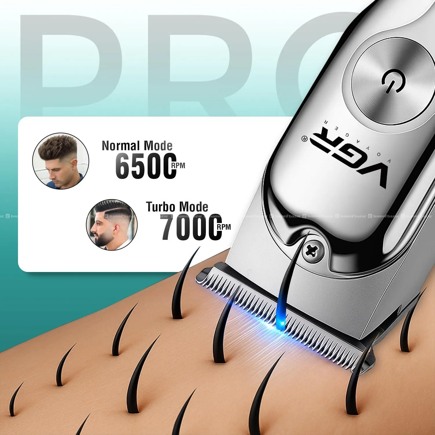 VGR V-071 Cordless Professional Hair Trimmer 5