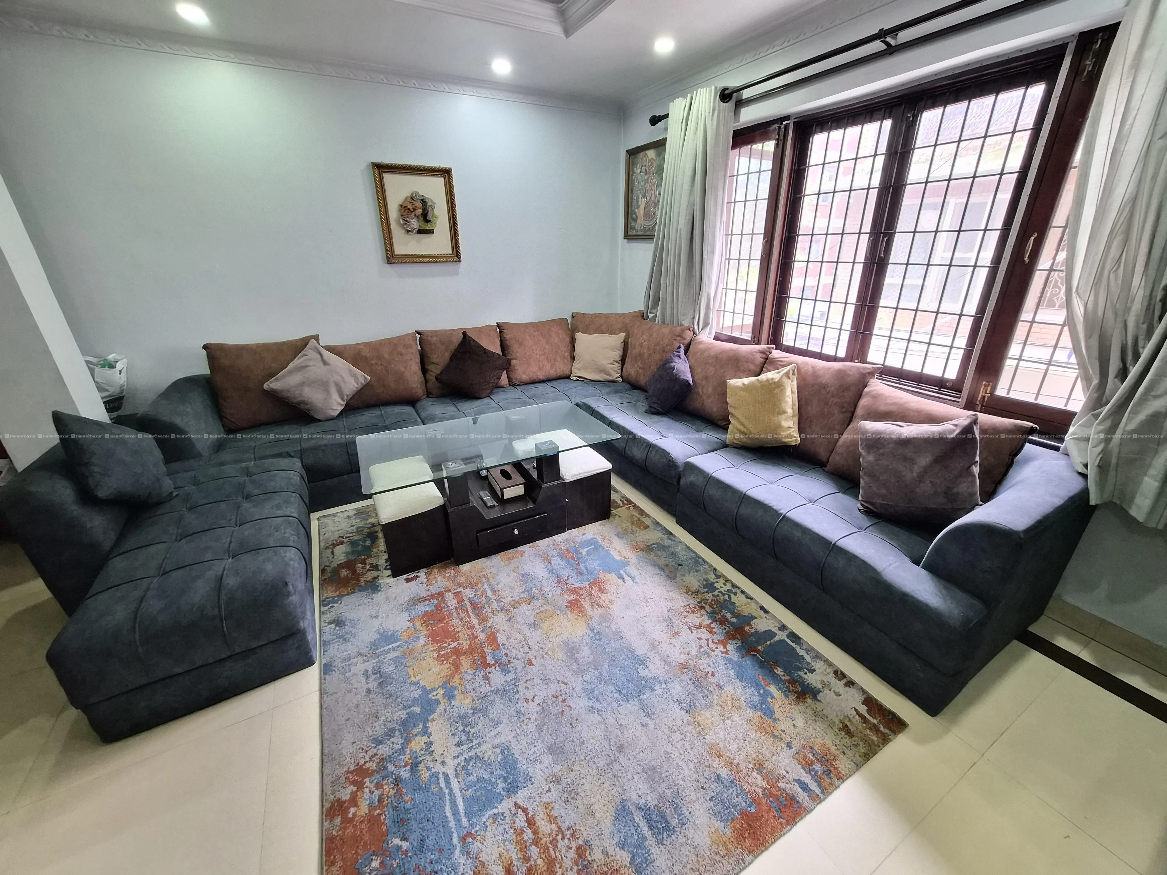 Sofa Set 10 Seater with Center Table and Carpet