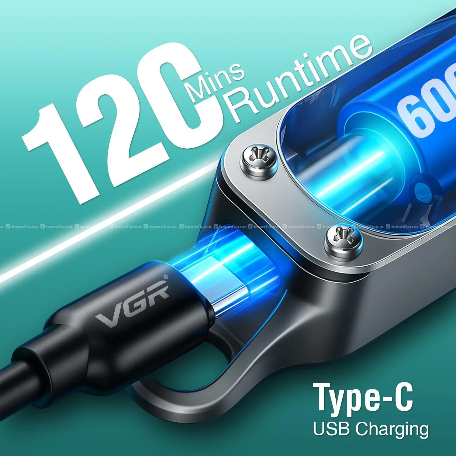 VGR V-071 Cordless Professional Hair Trimmer 2