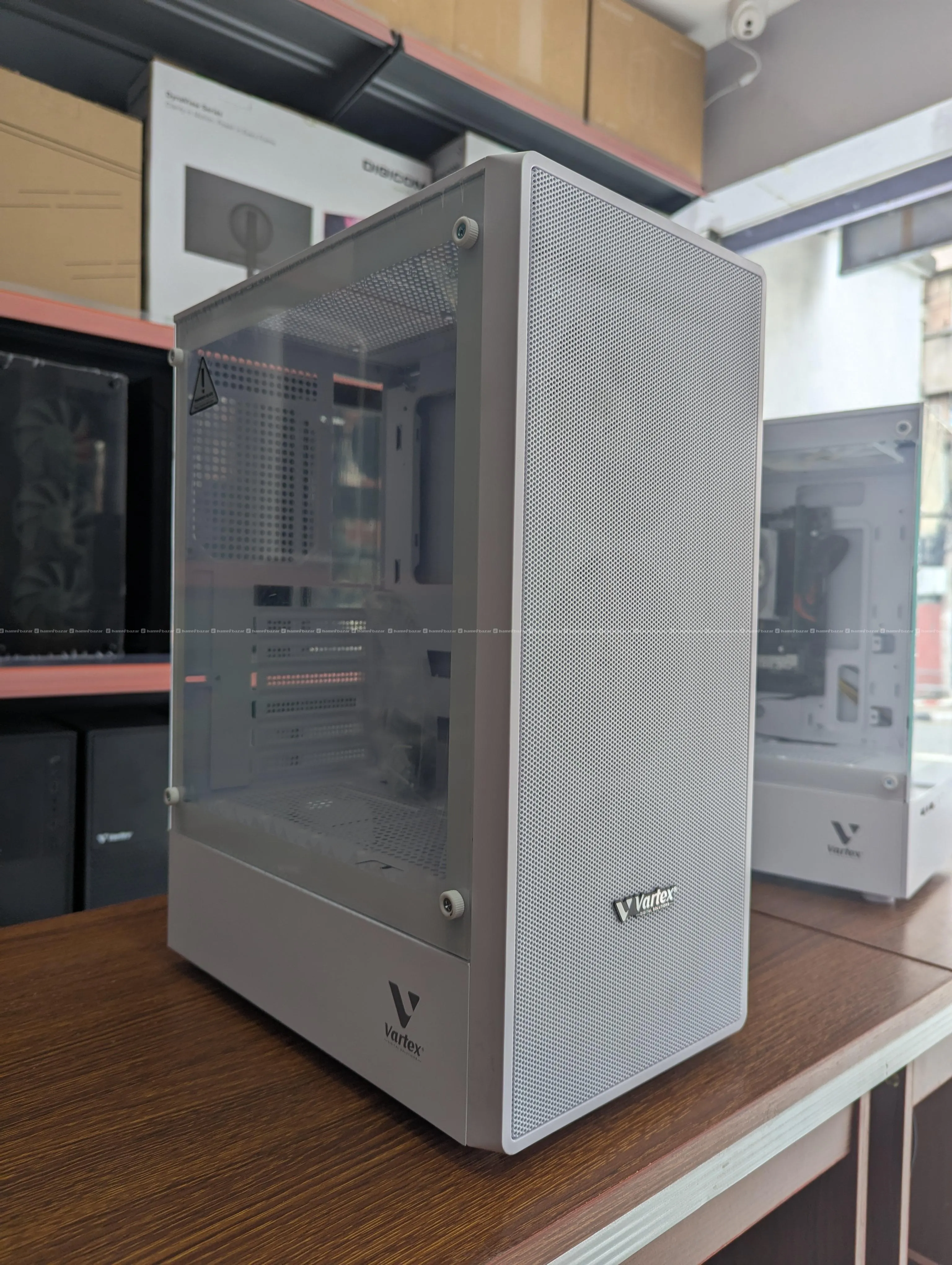 Vartex X1 White Gaming Case – 3 RGB Fans 4