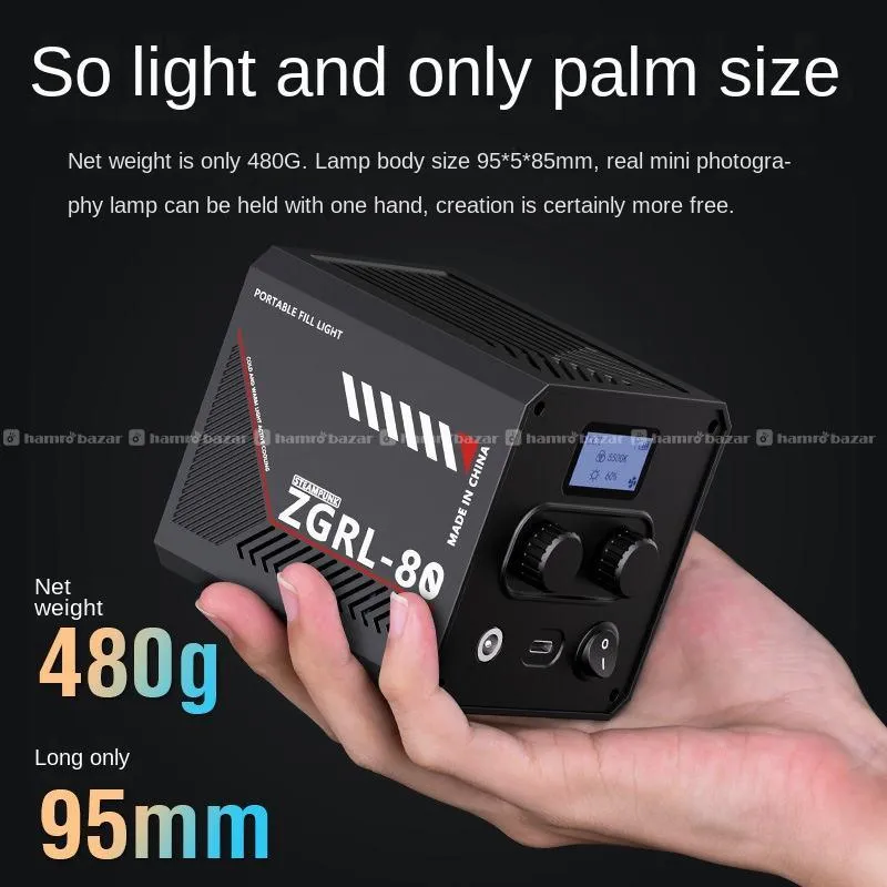 ZGRL-80wt Portable COB Video Light 4