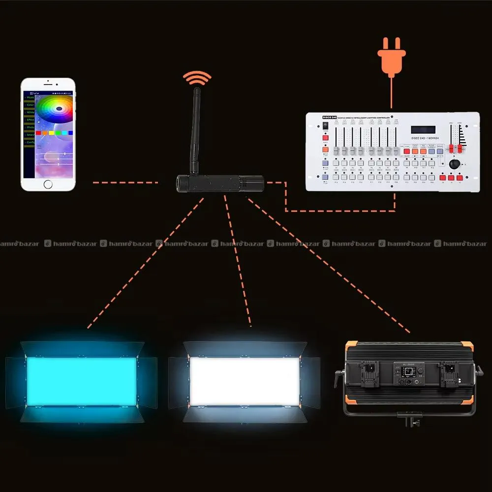 Yidilbo GL-2000C RGB & Bi-Color Studio Light Panel 3