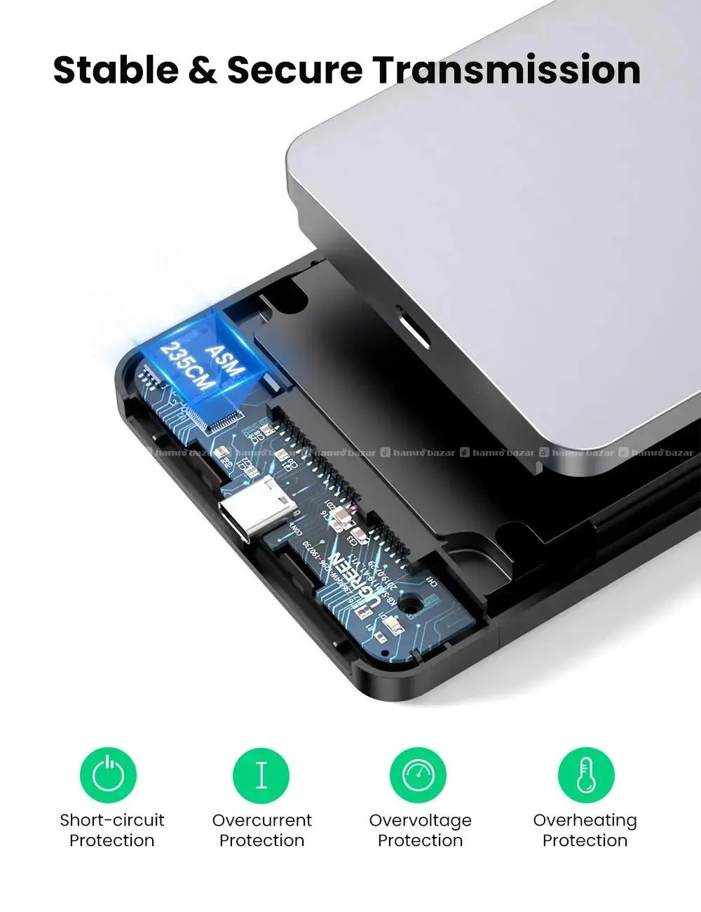 UGREEN 70498 Aluminum 2.5 Inch SATA Enclosure 2