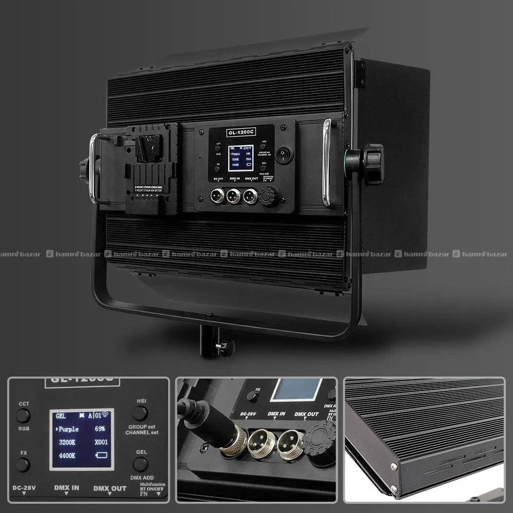 Yidilbo GL-1200C RGB & Bi-Color Studio Light Panel 6